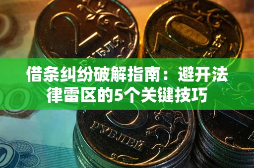 济南借条纠纷破解指南：避开法律雷区的5个关键技巧